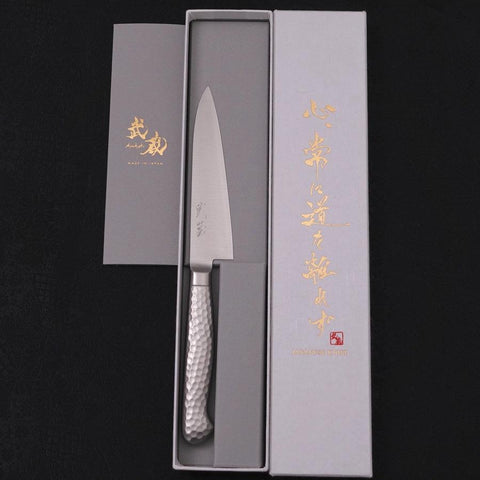 Petty Knife VG-5 Polished Western Handle 120mm-[Musashi]-[Japanese-Kitchen-Knives]