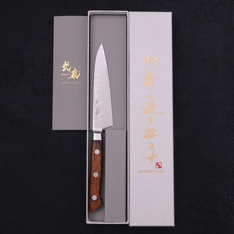 Petty knife VG-5 Tsuchime Western Handle 120mm-[Musashi]-[Japanese-Kitchen-Knives]