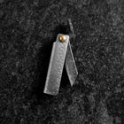 Pocket Knife White Steel #2 45mm Carbon Kurouchi Tsuchime Knifegata with Paulownia Wooden Box-[Musashi]-[Japanese-Kitchen-Knives]