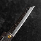 Pocket Knife White Steel #2 75mm Carbon Tsuchime Knifegata with Paulownia Wooden Box-[Musashi]-[Japanese-Kitchen-Knives]