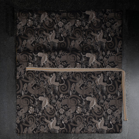 Musashi Japanese Style Kitchen Knife Roll White Tiger 4 Pockets Handmade-[Musashi]-[Japanese-Kitchen-Knives]