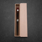 Rokkaku Akira (hexagon) Lacquered Wooden Chopsticks 215mm Red with Paulownia Wooden Box-[Musashi]-[Japanese-Kitchen-Knives]