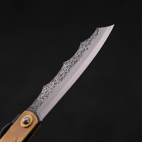 Ryubu-Dragón Latón Higonokami Aogami 120  mm