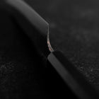 Sabaki White Steel #2 Kurouchi Buffalo Ebony Handle 140mm (5.5”)-[Musashi]-[Japanese-Kitchen-Knives]