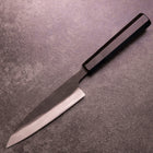 Sabaki White Steel #2 Kurouchi Buffalo Ebony Handle 140mm-[Musashi]-[Japanese-Kitchen-Knives]