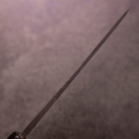 Sabaki White Steel #2 Kurouchi Buffalo Ebony Handle 140mm-[Musashi]-[Japanese-Kitchen-Knives]