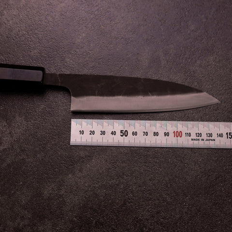 Sabaki White Steel #2 Kurouchi Buffalo Ebony Handle 140mm-[Musashi]-[Japanese-Kitchen-Knives]