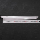 Sakimaru Takohiki Blue Steel #2 Kasumi Buffalo Teak Handle 330mm-[Musashi]-[Japanese-Kitchen-Knives]