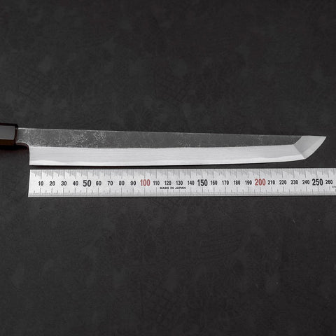 Sakimaru Takohiki Blue Steel #2 Kurouchi Buffalo Wenge Handle 270mm-[Musashi]-[Japanese-Kitchen-Knives]