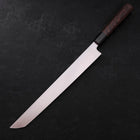 Sakimaru Takohiki Blue Steel #2 Kurouchi Buffalo Wenge Handle 300mm-[Musashi]-[Japanese-Kitchen-Knives]