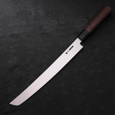 Sakimaru Takohiki Silver Steel #3 Damascus Buffalo Wenge Handle 270mm-[Musashi]-[Japanese-Kitchen-Knives]