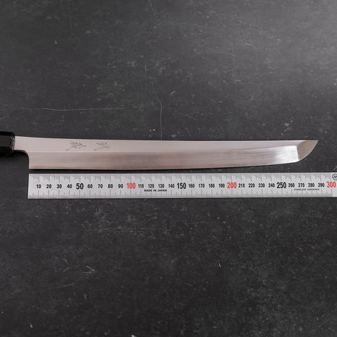 Sakimaru Takohiki VG-10 Mirror Buffalo Ebony Handle 300mm-[Musashi]-[Japanese-Kitchen-Knives]
