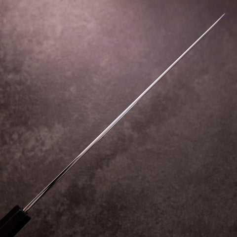 Sakimaru Takohiki White Steel #2 Moon-Fuji Water Honyaki Buffalo Ebony Handle 270mm with Magnolia Sheath-[Musashi]-[Japanese-Kitchen-Knives]