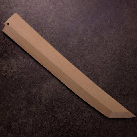 Sakimaru Takohiki White Steel #2 Moon-Fuji Water Honyaki Buffalo Ebony Handle 270mm with Magnolia Sheath-[Musashi]-[Japanese-Kitchen-Knives]