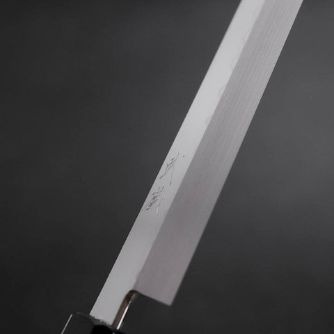 Sakimaru Takohiki White Steel #2 Honyaki Buffalo Ebony Handle 300mm-[Musashi]-[Japanese-Kitchen-Knives]