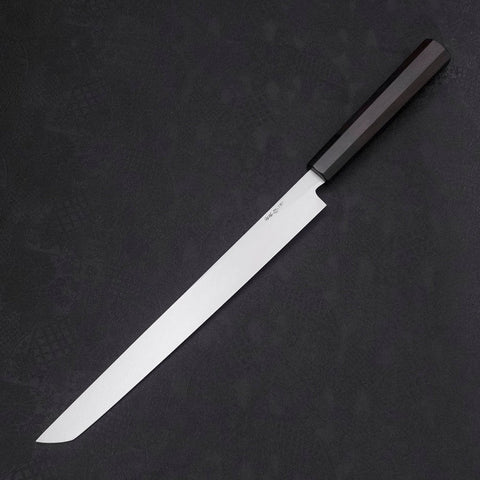 Sakimaru Takohiki White Steel #2 Kasumi Buffalo Ebony Handle 270mm-[Musashi]-[Japanese-Kitchen-Knives]