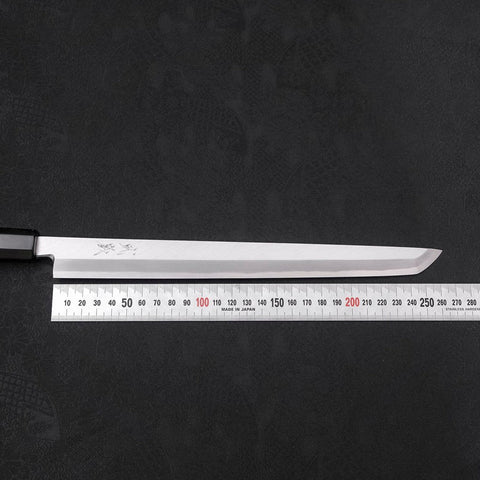 Sakimaru Takohiki White Steel #2 Kasumi Buffalo Ebony Handle 270mm-[Musashi]-[Japanese-Kitchen-Knives]