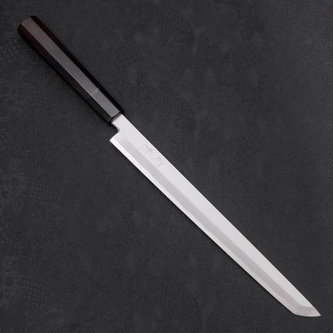 Sakimaru Takohiki White Steel #2 Kasumi Buffalo Ebony Handle 270mm-[Musashi]-[Japanese-Kitchen-Knives]
