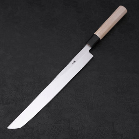 Sakimaru Takohiki White Steel #2 Kasumi Buffalo Magnolia Handle 270mm-[Musashi]-[Japanese-Kitchen-Knives]