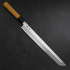 Sakimaru Takohiki White Steel #2 Kasumi Buffalo Teak Handle 300mm-[Musashi]-[Japanese-Kitchen-Knives]