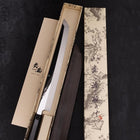 Sakimaru Takohiki White Steel #2 Moon-Fuji Water Honyaki Buffalo Ebony Handle 270mm-[Musashi]-[Japanese-Kitchen-Knives]