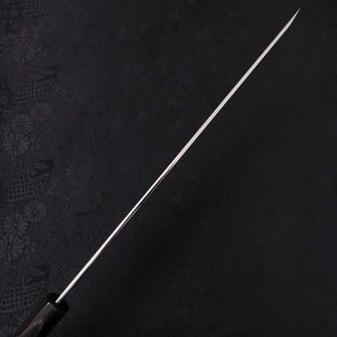 Sakimaru Takohiki White Steel #2 Moon-Fuji Water Honyaki Buffalo Ebony Handle 270mm-[Musashi]-[Japanese-Kitchen-Knives]