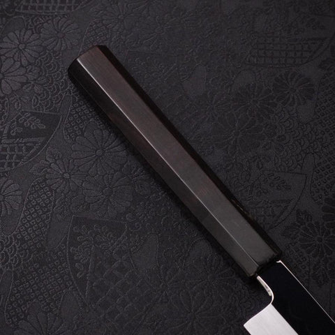 Sakimaru Takohiki White Steel #2 Moon-Fuji Water Honyaki Buffalo Ebony Handle 270mm-[Musashi]-[Japanese-Kitchen-Knives]