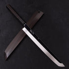 Sakimaru Takohiki White Steel #2 Moon-Fuji Water Honyaki Buffalo Ebony Handle 270mm-[Musashi]-[Japanese-Kitchen-Knives]