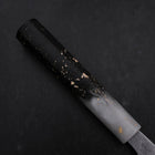 Santoku 440C Nashiji Damascus Ocean White Black Gold Handle 165mm (6.5”)-[Musashi]-[Japanese-Kitchen-Knives]