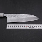 Santoku 440C Nashiji Damascus Ocean White Black Gold Handle 165mm (6.5”)-[Musashi]-[Japanese-Kitchen-Knives]