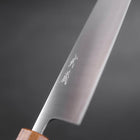 Santoku 440C Polished Oak Handle 165mm-[Musashi]-[Japanese-Kitchen-Knives]