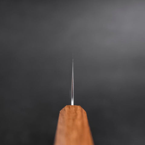 Santoku 440C Polished Oak Handle 165mm-[Musashi]-[Japanese-Kitchen-Knives]