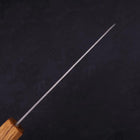Santoku AUS-10 Nashiji Damascus Oak Handle 165mm-[Musashi]-[Japanese-Kitchen-Knives]