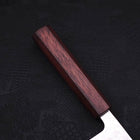 Santoku AUS-10 Nashiji Damascus Purple Urushi Handle 165mm-[Musashi]-[Japanese-Kitchen-Knives]