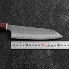 Santoku AUS-10 Nashiji Damascus Wenge Handle 165mm (6.5”)-[Musashi]-[Japanese-Kitchen-Knives]