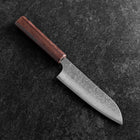 Santoku AUS-10 Nashiji Damascus Wenge Handle 165mm (6.5”)-[Musashi]-[Japanese-Kitchen-Knives]