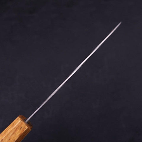 Santoku AUS-10 Nashiji Damascus Yaki Urushi Handle 165mm-[Musashi]-[Japanese-Kitchen-Knives]