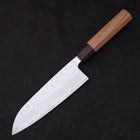 Santoku AUS-10 Nashiji Damascus Zelkova Handle 165mm-[Musashi]-[Japanese-Kitchen-Knives]