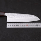 Santoku AUS-10 Nashiji Damascus Zelkova Handle 165mm-[Musashi]-[Japanese-Kitchen-Knives]