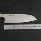 Santoku AUS-10 Nickel Damascus Buffalo Turquoise Handle 170mm-[Musashi]-[Japanese-Kitchen-Knives]