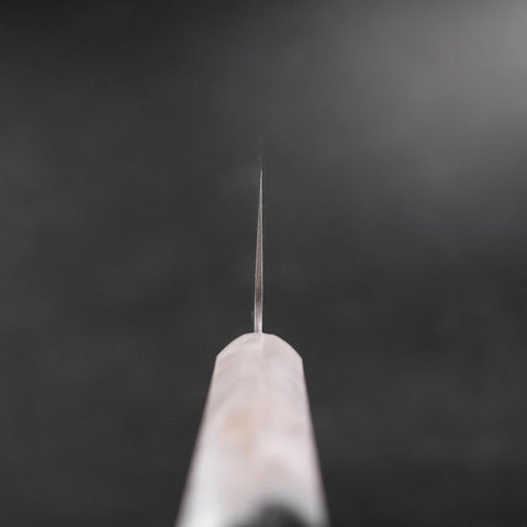 Santoku AUS-10 Polished Ocean Black White Handle 165mm-[Musashi]-[Japanese-Kitchen-Knives]