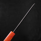 Santoku AUS-10 Polished Ocean Orange & Black Handle 165mm (6.5”)-[Musashi]-[Japanese-Kitchen-Knives]