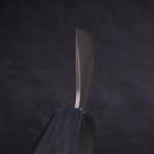 Santoku AUS-10 Tsuchime Damascus Dark-Blue Urushi Handle 165mm (6.5”)-[Musashi]-[Japanese-Kitchen-Knives]