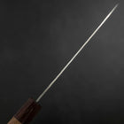 Santoku AUS-10 Tsuchime Damascus Shitan Walnut Handle 180mm (7”)-[Musashi]-[Japanese-Kitchen-Knives]