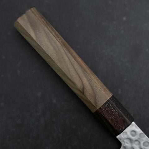 Santoku AUS-10 Tsuchime Damasco Mango de Nogal Palisandro 180mm