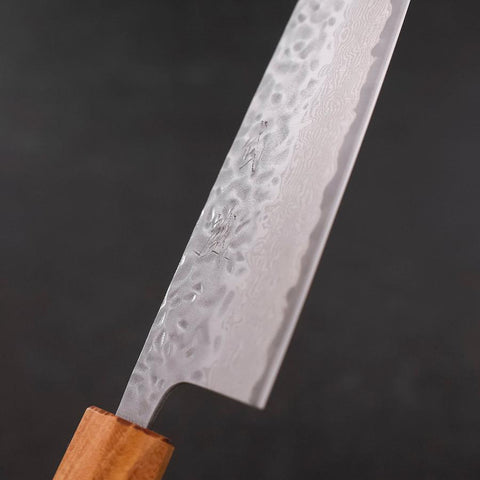 Santoku AUS-10 Tsuchime Damascus Zelkova Magnolia Handle 165mm (6.5”)