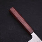 Santoku AUS-10 Wave Nickel Damascus Purple Urushi Handle 165mm-[Musashi]-[Japanese-Kitchen-Knives]