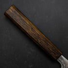 Santoku AUS-10 Wave Nickel Damascus Sumi Urushi Handle 165mm-[Musashi]-[Japanese-Kitchen-Knives]