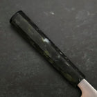 Santoku AUS-8 Polished Ocean Black Handle 165mm-[Musashi]-[Japanese-Kitchen-Knives]