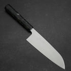Santoku AUS-8 Polished Ocean Black Handle 165mm-[Musashi]-[Japanese-Kitchen-Knives]